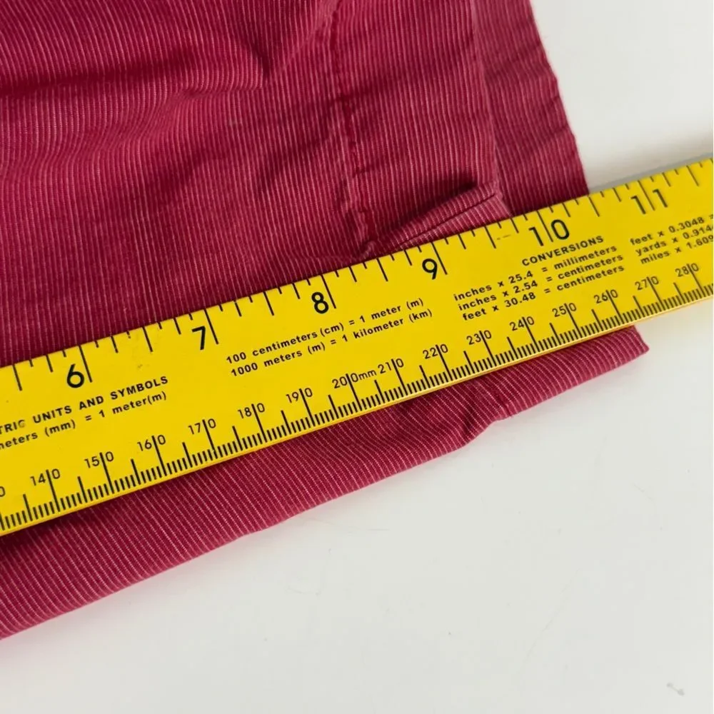 Tommy Hilfiger Red Cotton Shorts 36